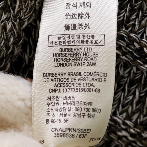 Burberry Brit Colour Block Grey and Cream Knit Tunic - Picture 11 of 13